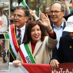 Gov. Kathy Hochul booed as she marched in New York's Columbus Day parade: 'You're a disgrace'