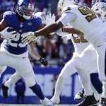 Giants release RB Najee Harris after beating him to Cam Skattebo in loss to Saints