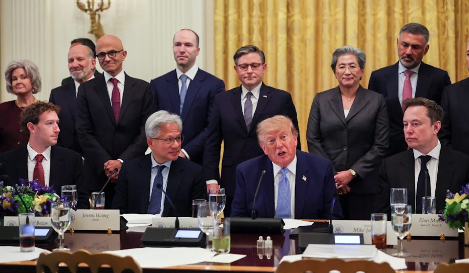 Trump disclosed millions of new transactions in SpaceX and Microsoft. Today, he presents medals to their CEOs.