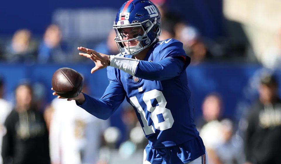 JJ McCarthy throws first touchdown pass for Giants, nearly leads game-tying comeback