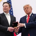 Trump disclosed millions of new transactions in SpaceX and Microsoft. Today he presented medals to their CEOs.