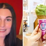A California woman orders ice cream from Baskin Robbins. Then she removes a single cherry and sees how much her total increases