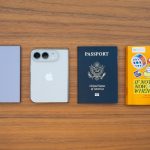 iPhone Duo size comparison vs. Galaxy Z Fold 8 and 8 Ultra, Google Pixel 11 Pro Fold, iPad mini, Microsoft Surface Duo, and US Passport