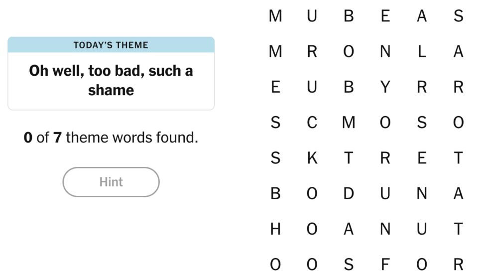 Strands NYT tips, Spangram and answer for today, October 5, 2026