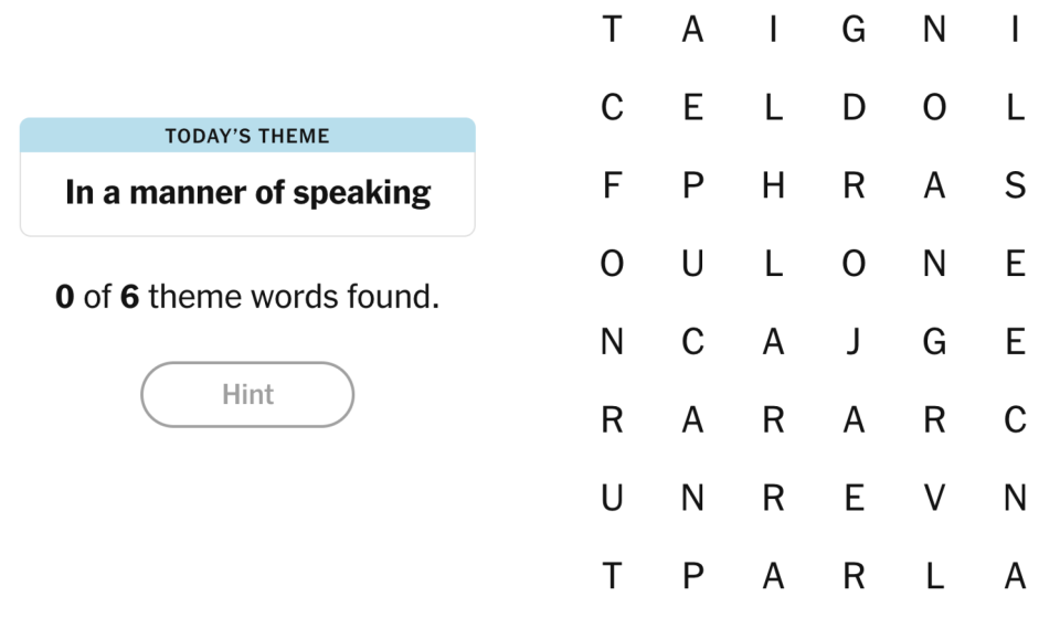 Strands NYT tips, Spangram and answer for today, October 12, 2026