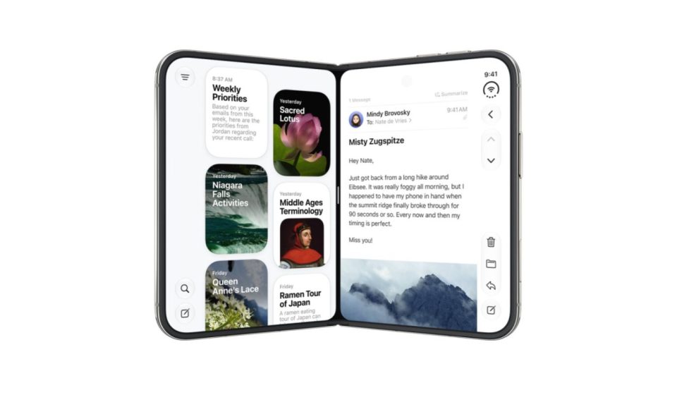 Apple says iPhone Duo features 'replaceable' foldable screen layer to minimize creases