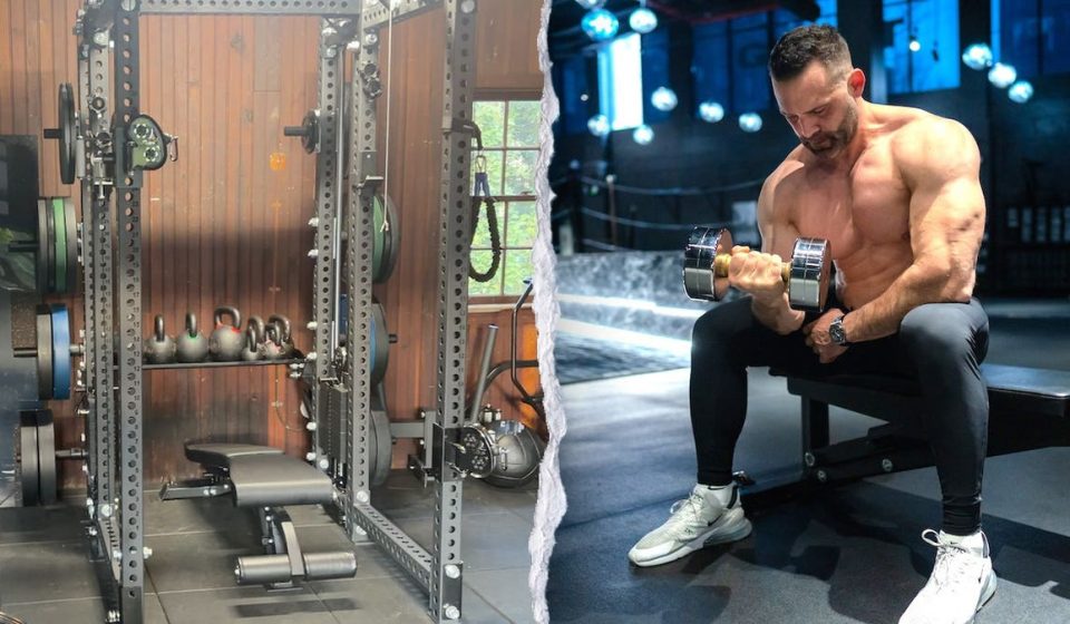 Setting up a home gym only requires bands, dumbbells and a bench, says trainer