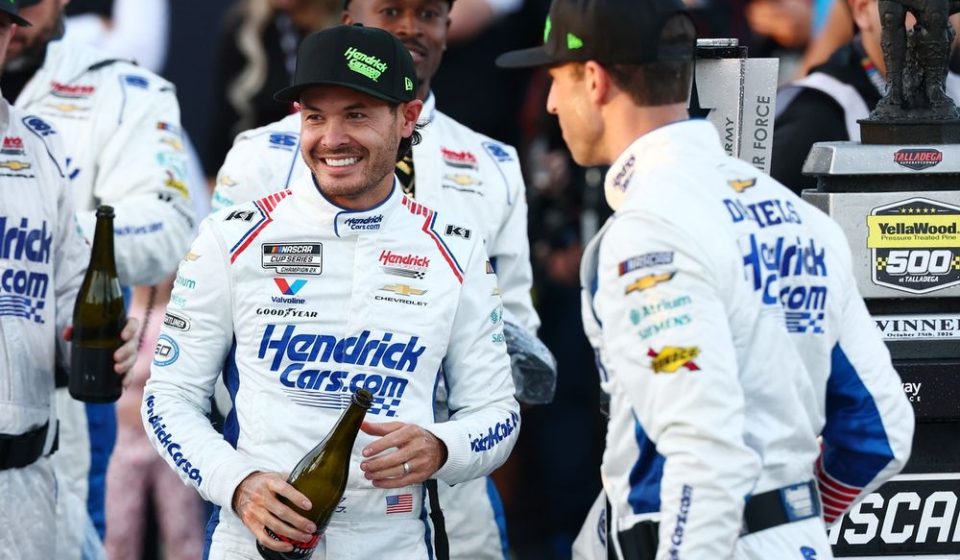 Kyle Larson nearly wins NASCAR championship with Dega win
