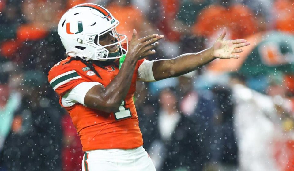 AP Top 25: Miami new No. 1, BYU at No. 2; Texas slides in college football rankings