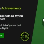 List of Xbox games not granting Mythic Achievements