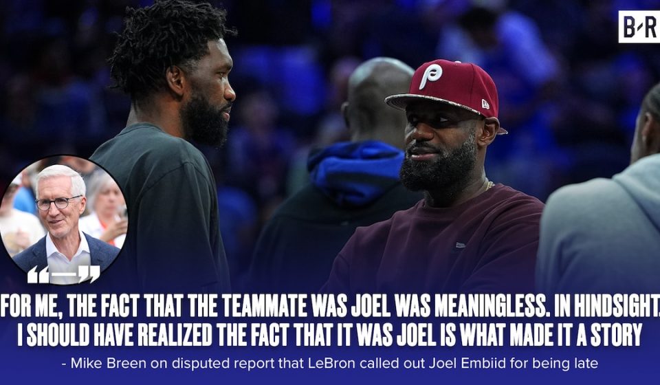 Mike Breen apologizes after LeBron James denies report of interaction with 76ers' Joel Embiid