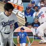 Shohei Ohtani moves down the batting order for the Dodgers against Chris Sale in Game 3 of the NLDS
