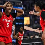 Angel Reese abandons her Atlanta Dream teammates mid-play during Game 2 of the WNBA Finals