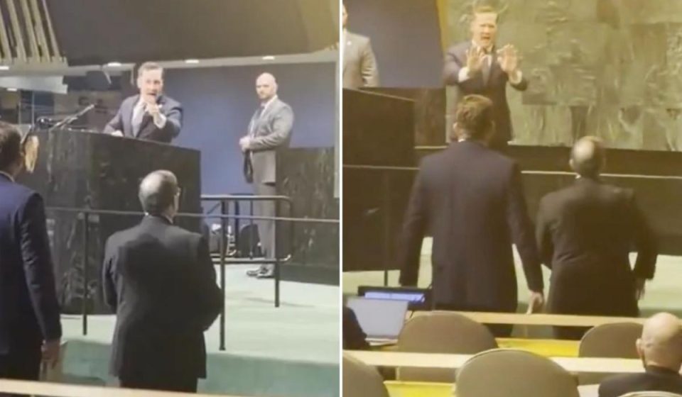 Mike Waltz argues with Cuban UN delegate as US staff member assaulted