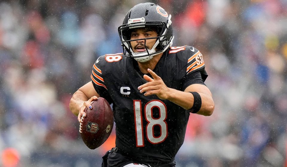 The Bears will start Caleb Williams against the Falcons after missing three games with a hamstring injury