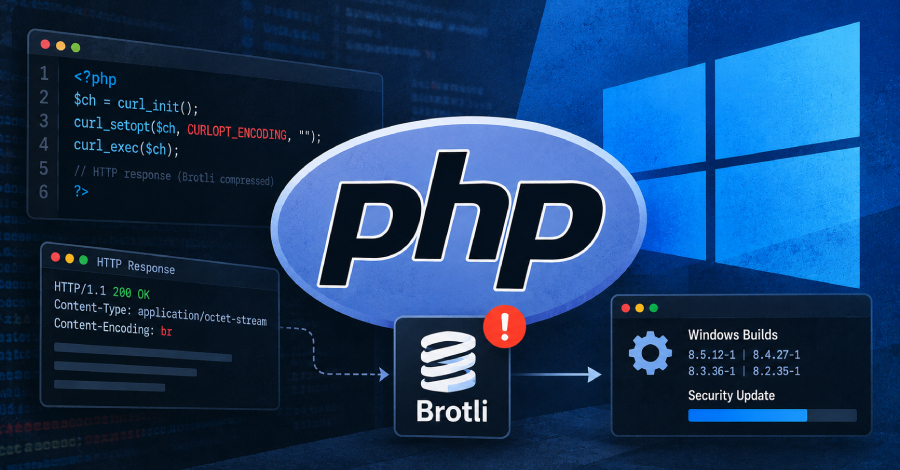 PHP Releases Second Windows Security Update in Five Days to Fix Brotli Code Execution Flaw