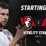 Official: Bournemouth starting XI against AC Milan