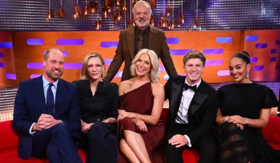 Prince William talks Christopher Nolan and traitors on the Graham Norton Show