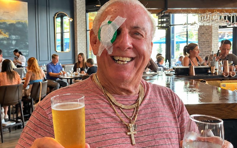 Ric Flair returned to the same bar the night after a bloody fall that sent him to the hospital