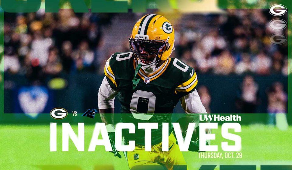 WR Matthew Golden active for Green Bay WR Matthew Golden active for Green Bay