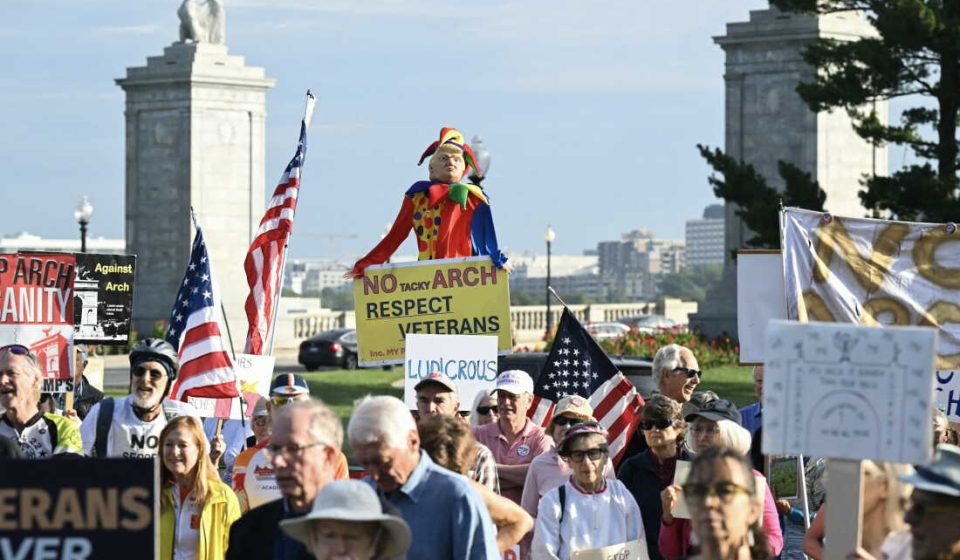 Veterans, Democrats protest Trump election as midterms approach: NPR