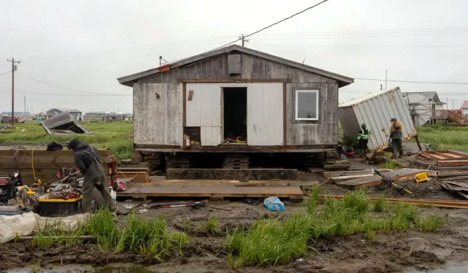 After last year’s storm, this isolated Alaska town continues to pick up the pieces: NPR After last year's storm, this isolated Alaska town continues to pick up the pieces: NPR