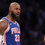 LeBron James speaks with Knicks fans during victorious 76ers debut: NPR