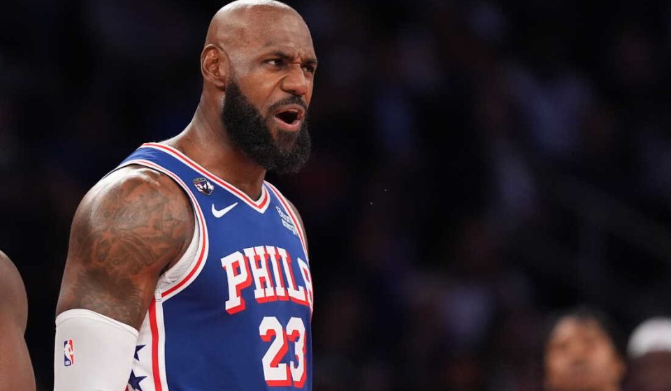 LeBron James speaks with Knicks fans during victorious 76ers debut: NPR LeBron James speaks with Knicks fans during victorious 76ers debut: NPR