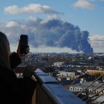 Russian oil sites on fire as Ukraine launches more than 1,000 drones