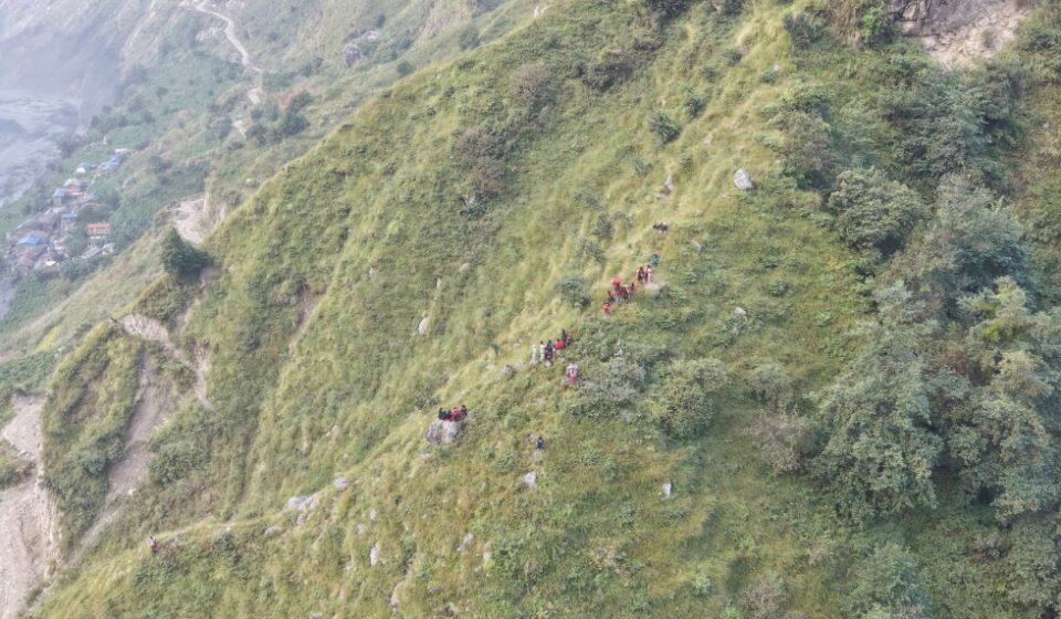 Nepalese rescuers search for missing people after flash floods hit villages