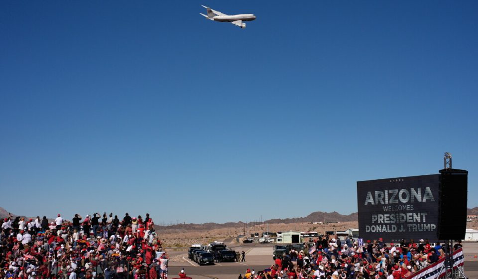 Trump campaigns in Arizona and Montana