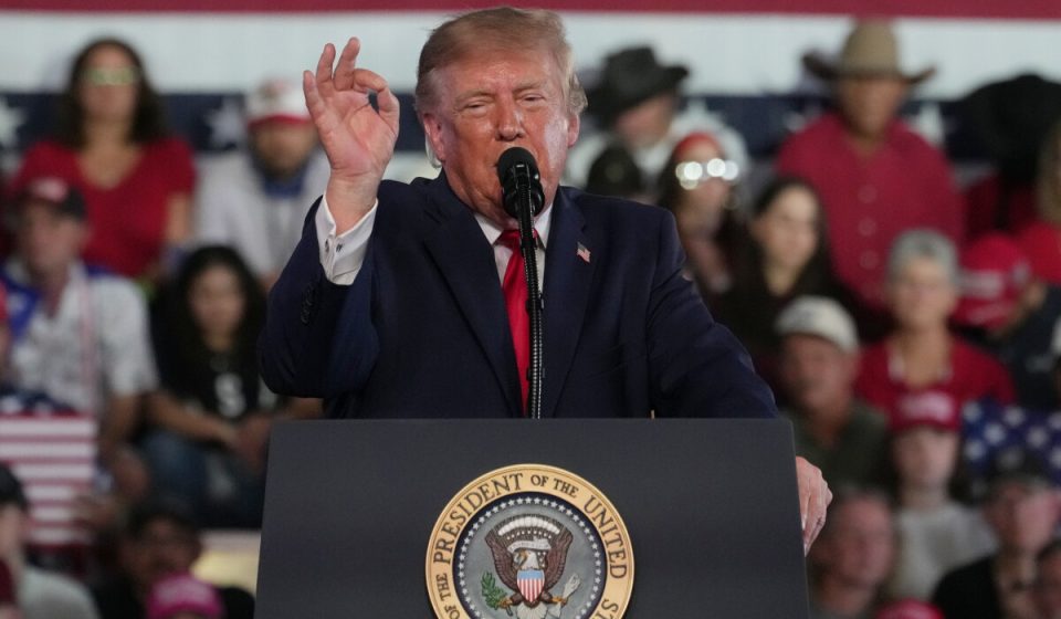 Trump makes last-minute effort to keep Texas in Republican hands with third trip