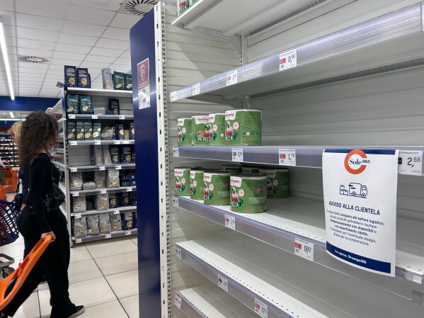 As truckers protest diesel prices, supermarkets empty in southern Italy