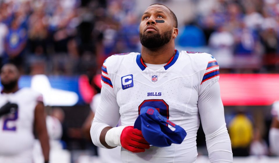 Rams' Alaric Jackson hit Bills' Bradley Chubb after game