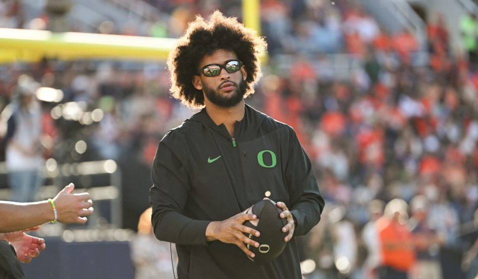 Oregon quarterback Dante Moore will not return this season following concussion