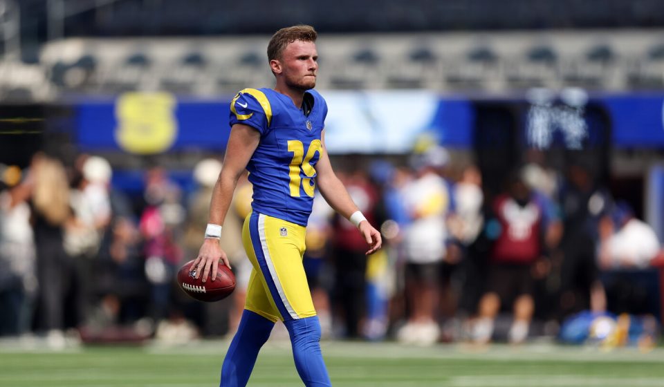 Rams K Blake Grupe doubtful to return after tackling on first kickoff