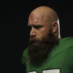 The Eagles omitted Lane Johnson from the public list of inactive players for Sunday