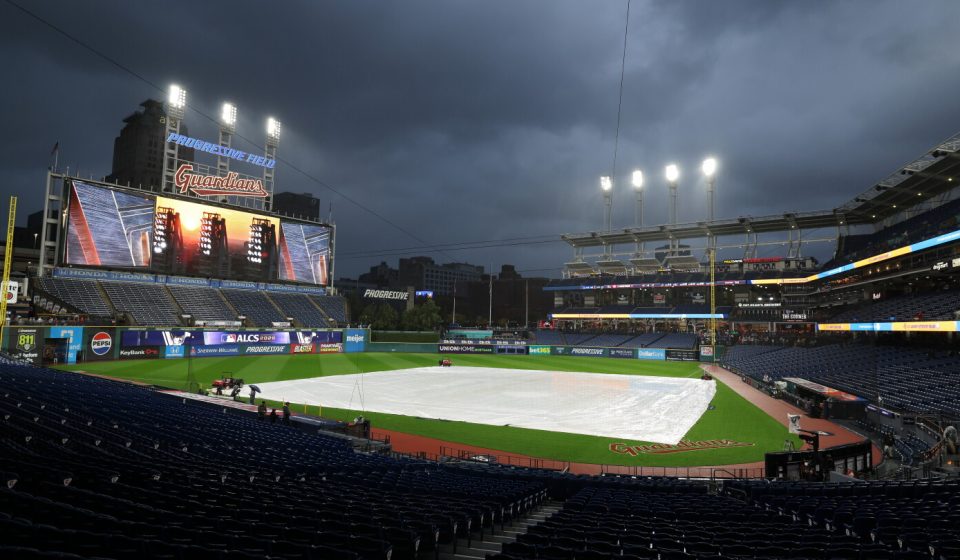 ALCS Game 4 postponed due to rain; Rays and Guardians will resume the series on Saturday