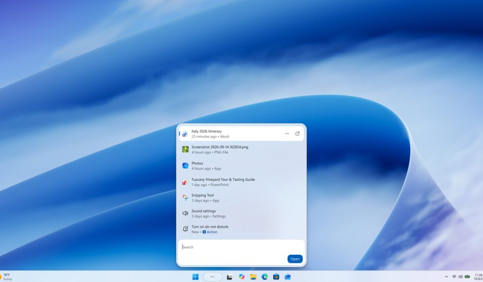 The new Windows 11 search experience is about more than just finding files: thousands of actions are now at your fingertips right from the taskbar. The new Windows 11 search experience is about more than just finding files: thousands of actions are now at your fingertips right from the taskbar.