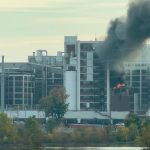 An explosion and fire breaks out at the Quaker Oats factory in Cedar Rapids, Iowa; no injuries