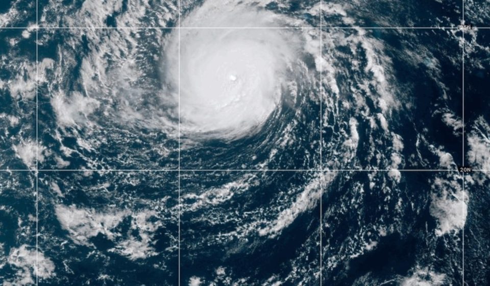 Nolo becomes a Category 3 hurricane in the remote Pacific Ocean