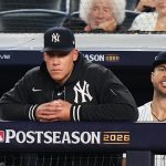 Aaron Judge left the Yankees Division Series roster to recover from calf strain