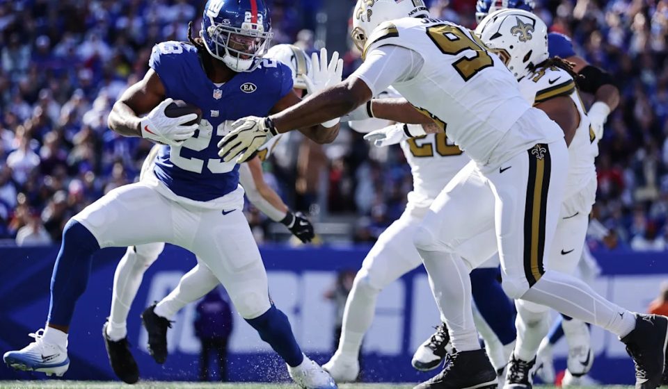 Giants release RB Najee Harris after beating him to Cam Skattebo in loss to Saints Giants release RB Najee Harris after beating him to Cam Skattebo in loss to Saints